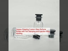 এক্সপ্রেস শিপিং গরম স্ট্যাম্পিং এবং ইনজেকশন ব্লো মোল্ডিং সঙ্গে কাস্টম গ্লাস সুগন্ধি বোতল