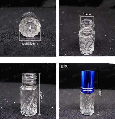 Aluminium Cap Refillable Glass Perfume Bottle 30ml Glass Roll On Bottle