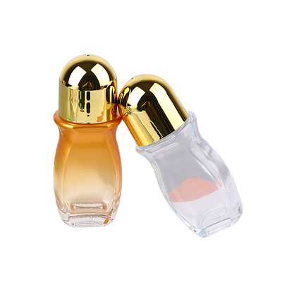 ‌50ml Large Roller Ball Bottles Leak-Proof Transparent Glass Essential Oil Bottle With Plastic Roller Balls For Perfume Refills