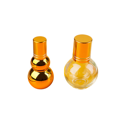 ‌Luxury UV Golden Gourd Shape Metal Roller Ball Essential Oil Empty Roller Bottles 50ml 100ml