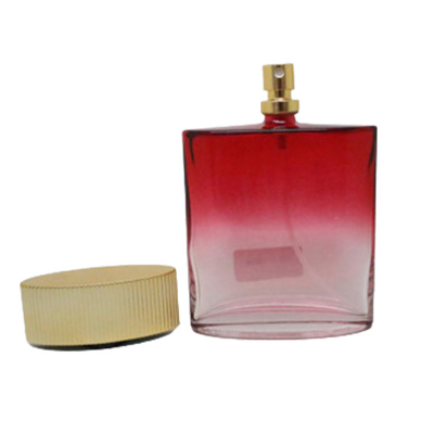 Refillable Glass Perfume Bottle with uv galvanized cap and various colors