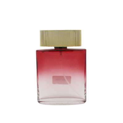 Refillable Glass Perfume Bottle with uv galvanized cap and various colors