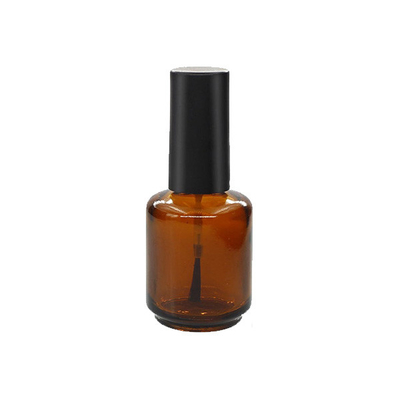Amber Glass 5ml Empty Nail Polish Bottles 33*54mm Customizable Portable