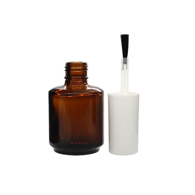 Amber Glass 5ml Empty Nail Polish Bottles 33*54mm Customizable Portable