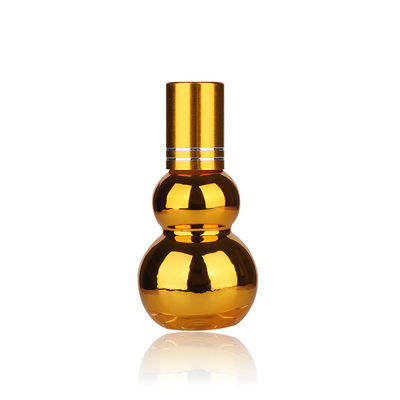 ‌Luxury UV Golden Gourd Shape Metal Roller Ball Essential Oil Empty Roller Bottles 50ml 100ml