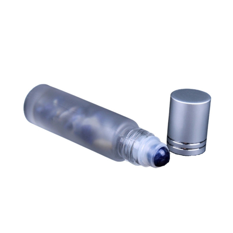 10ml Roller Bottle Perfume Refillable Empty Roll On Containers Natural Semiprecious Stones Gemstone Roller Ball